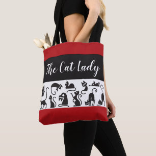 Tote Presente Divertido! A Bolsa de Gato de Whimsical