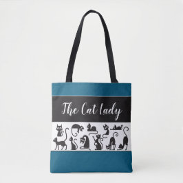 Tote Presente Divertido! A Bolsa de Gato de Whimsical