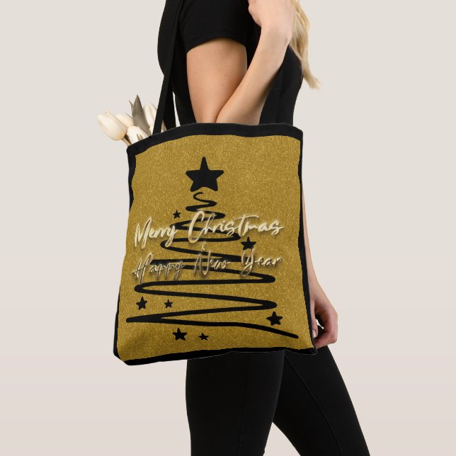 Tote Preto Dourado (Close Up)