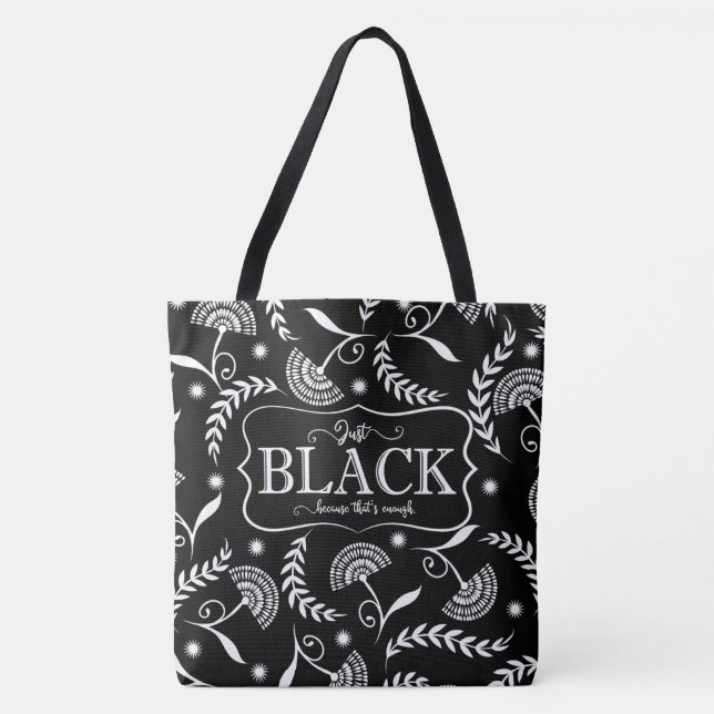 Tote Preto é Bolsa Reversível Preto/Branco suficiente (Frente)