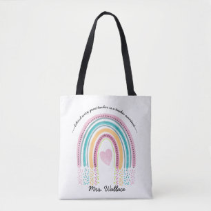 Tote professor auxiliar na bolsa assistente de educaç