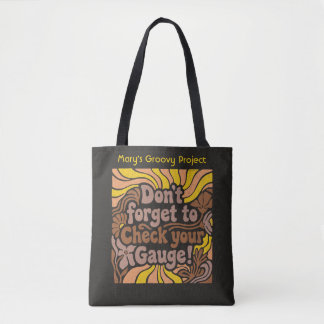 Tote Projeto de Tricô dos Anos 70 & Bolsa Sacola