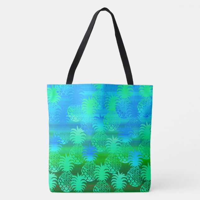 Tote Pukana Havaiana Pineapple Sunset Blend Bolsa de pr (Frente)
