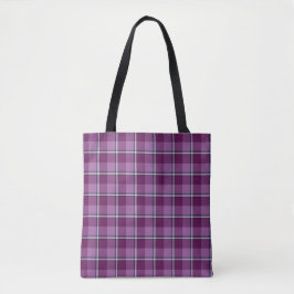 Tote Purple and Trendy Pink Plaid