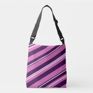 Tote Purple & pink Listras em Flor