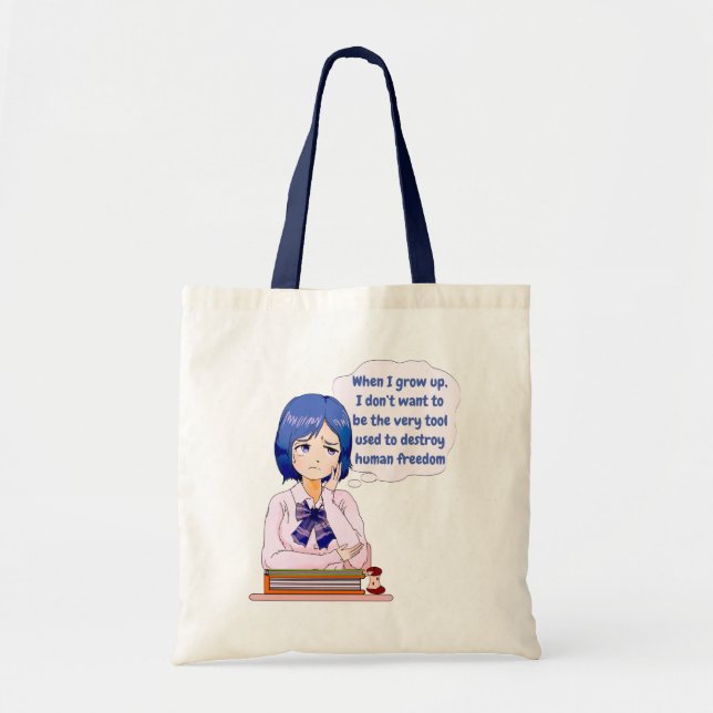 Tote Quando eu crescer bolsa (Frente)