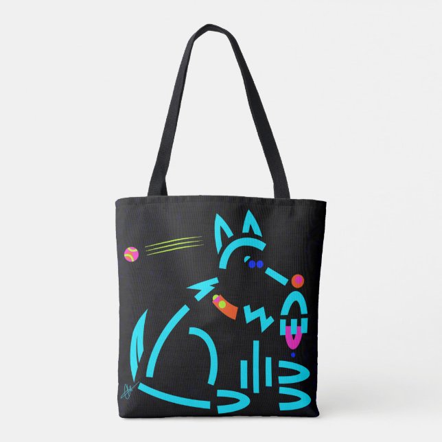 Tote Quando Fetch se torna Sit Modern Bolsa (Verso)