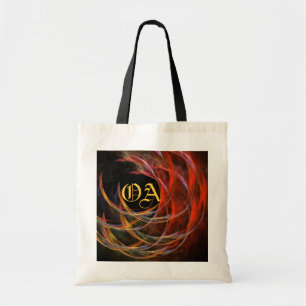 Tote Quebrando a bolsa do monograma de Abstrato de arte