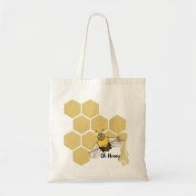 Querida! Cartoon Bee Bolsa