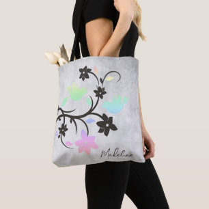 Tote Rainbow Pastel Lovebird Bolsa