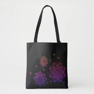 Tote Rainbow Tumbling Dice Mandala Bolsa
