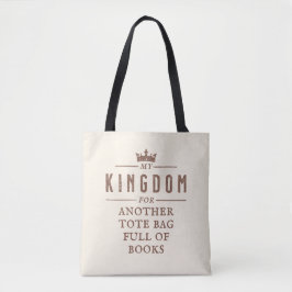 Tote Reino para Bolsa de Livros Engraçado