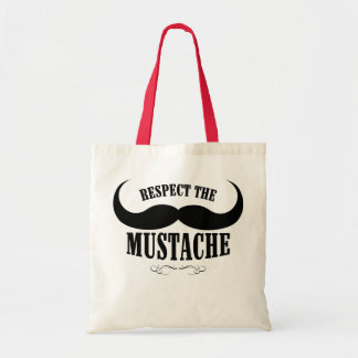 Tote Respeite o bolsa das canvas do bigode $13,95