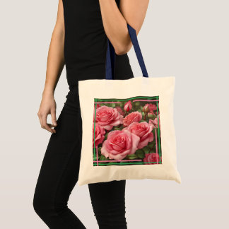 Tote Rosas e um Bolsa Jean Pocket