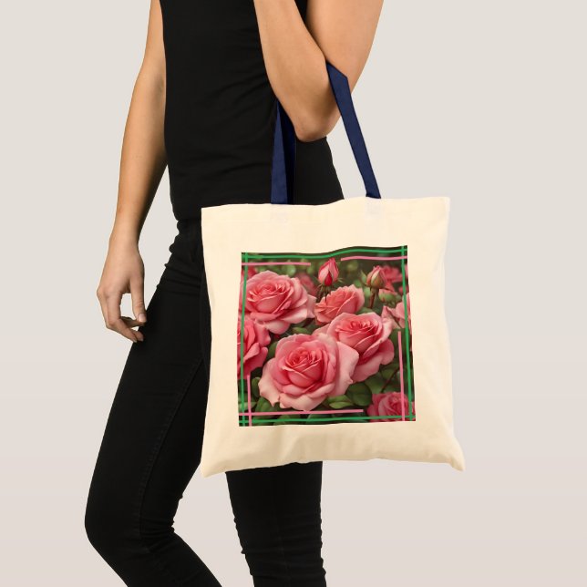 Tote Rosas e um Bolsa Jean Pocket (Frente (produto))