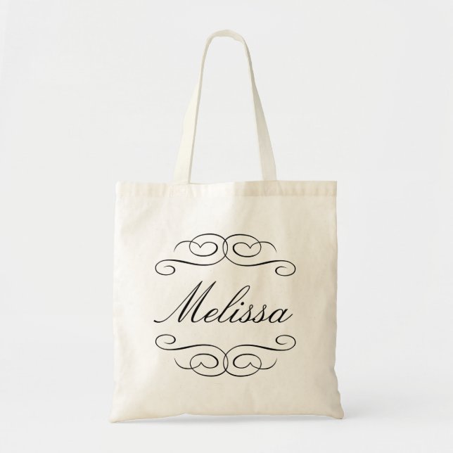 Tote Roteiro de bridesmaid bolsa de presente personaliz (Frente)
