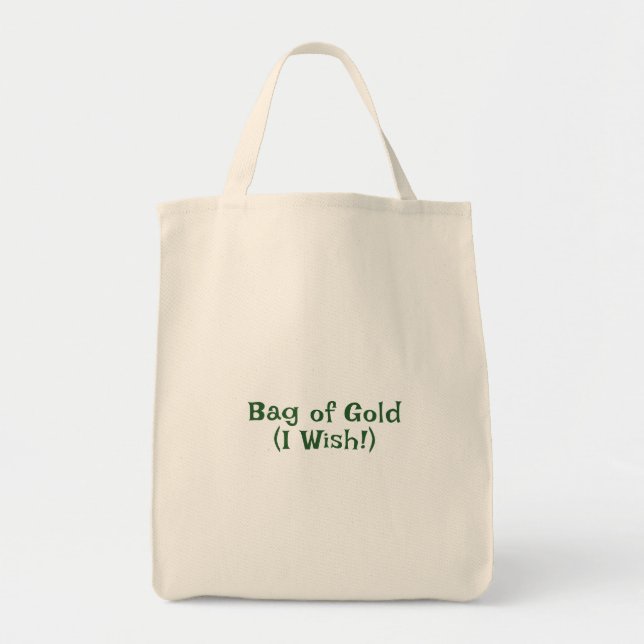 Tote Rua, dia do Patrick, uma bolsa de texto engraçada  (Frente)