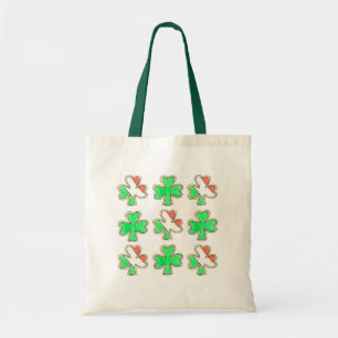 Tote Rua do dia de Patrick Irish Flag Shamrock Bolsa