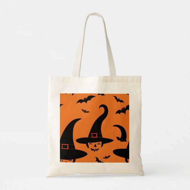 Tote Saca de Doce ou Travessura, Bolsa de Halloween (Verso)