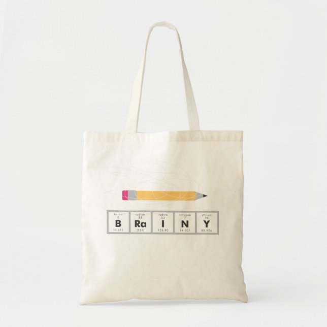 Tote Saco Brainy do bolsa e de livro (Frente)