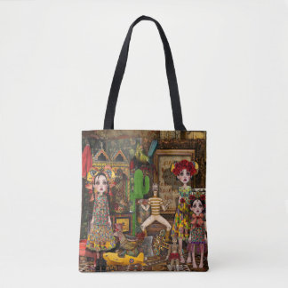 Tote Saco da arte do bolsa - México Frida inspirado