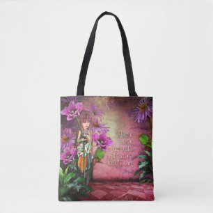 Tote Saco da arte do bolsa - onde a esperança cresce a