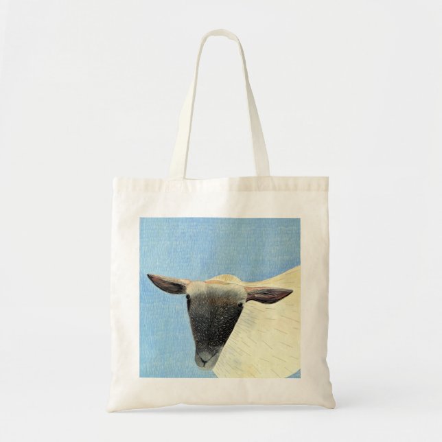 Tote Saco de bolsa do design dos carneiros (Frente)