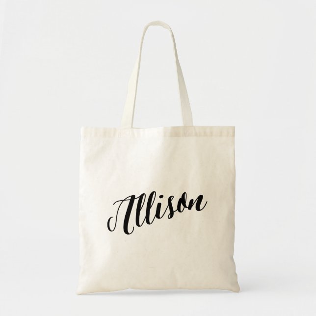 Tote Saco de bolsa personalizado Allison do roteiro (Frente)