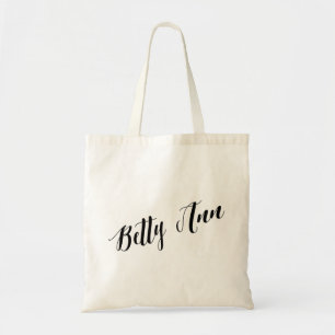 Tote Saco de bolsa personalizado Betty do roteiro Ann