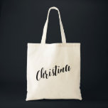 Tote Saco de bolsa personalizado Christina do roteiro<br><div class="desc">Saco de bolsa personalizado Christina do roteiro</div>