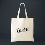 Tote Saco de bolsa personalizado Laura do roteiro<br><div class="desc">Saco de bolsa personalizado Laura do roteiro</div>