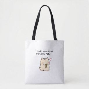Tote Saco de Compras de Gato Fofo e Divertido – Bolsa K