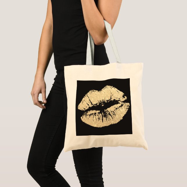 Tote Saco de compras Dourado do bolsa do orçamento dos (Frente (produto))