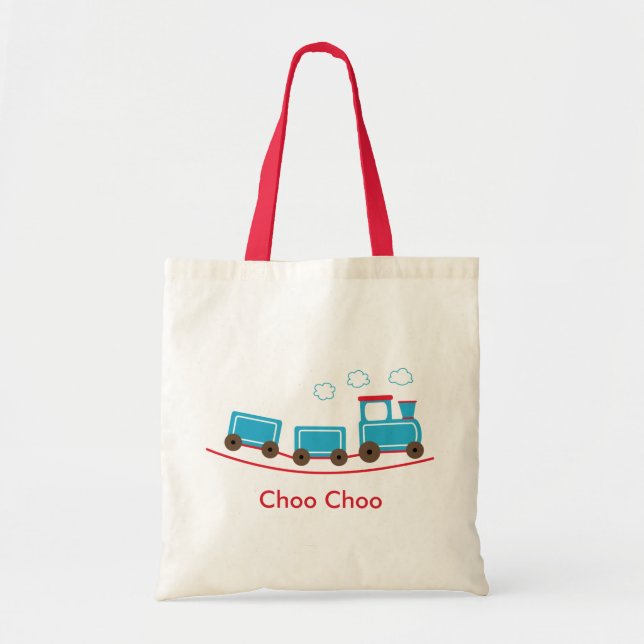 Tote Saco do bolsa ou do presente do trem de Choo Choo (Frente)