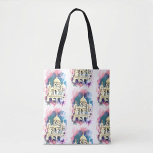 Tote Sacré-Cœur Montmartre Canvas Paris Bolsa de Compra