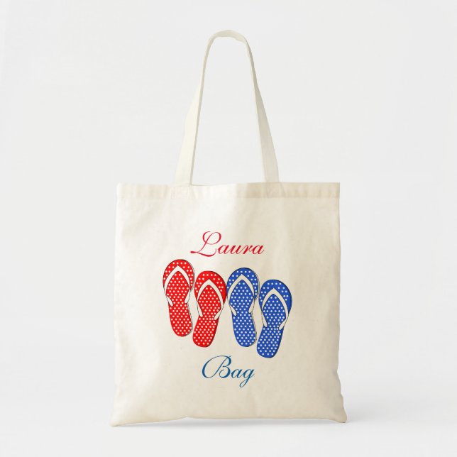 Tote Sacudir Flop Bolsa de praia (Frente)