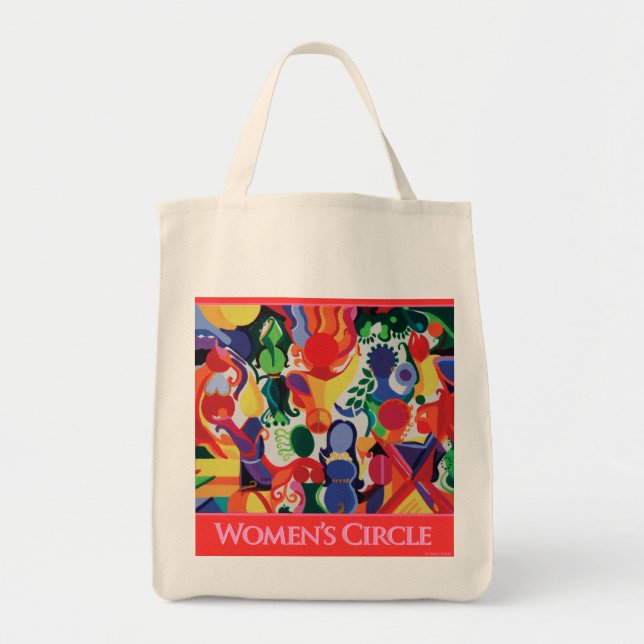 Tote Sally Rayn: O bolsa do círculo das mulheres (Frente)
