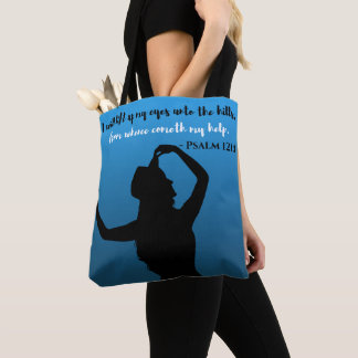 Tote Salmo o bolsa azul & preto de 121