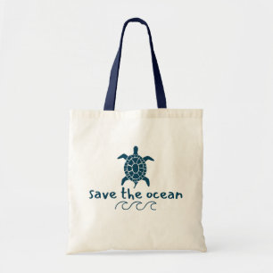 Tote salve o oceano. tartaruga. BOLSAS e BOLSA DE PRAIA