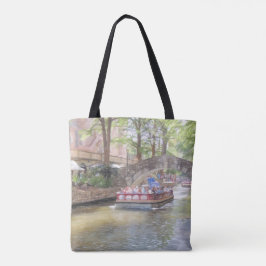 Tote San Antonio River Walk All-Over Bolsa