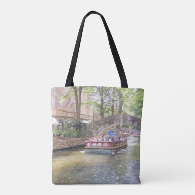 Tote San Antonio River Walk All-Over Bolsa (Verso)