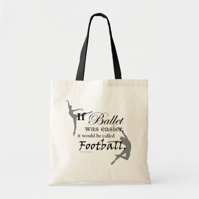 Tote Se o balé se realizava… O bolsa (customizável) (Frente)