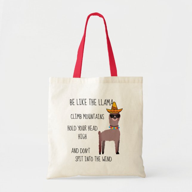 Tote Seja como o Bolsa Llama (Frente)