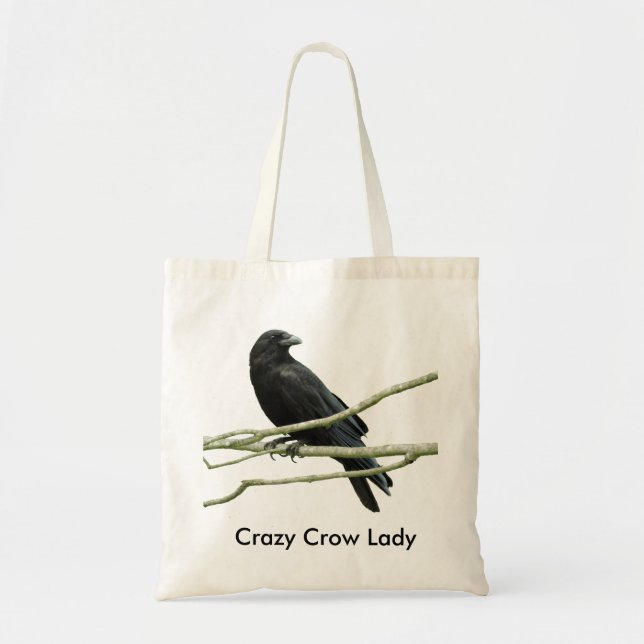 Tote Senhora louca o Bolsa do corvo (Frente)