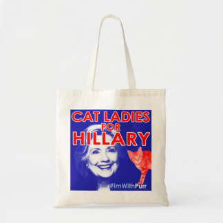 Tote Senhoras do gato para o bolsa de Hillary