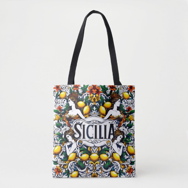 Tote Sicilia Sicília Bolsa Siciliano (Frente)