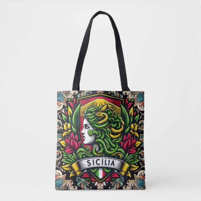 Tote Sicilia Sicília Bolsa Siciliano (Frente)
