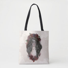 Tote Simples Dia de los Muertos desenhado à mão | Bolsa
