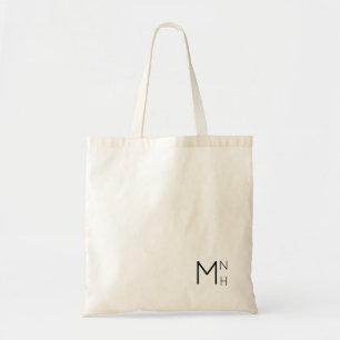 Tote Simples + O bolsa minimalista das iniciais do