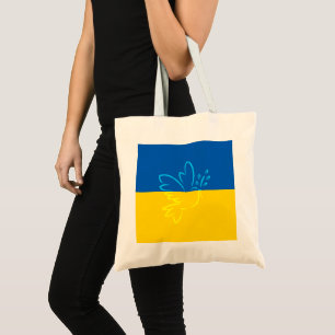Tote Sinalizador Ucraniano Azul e Amarelo   Bolsa de To